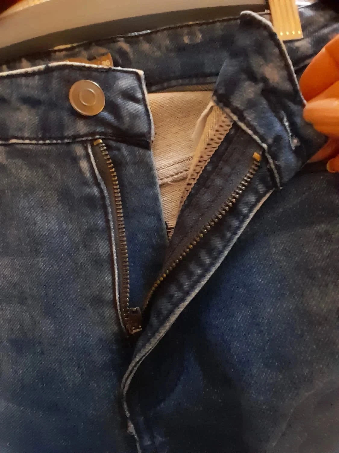 Skinny jeans voor dames Maat 36 - Merk Man by Gémo, kleur donkerblauw, op sommige plaatsen uitgebleekt – photo 8